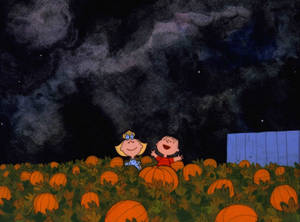 Cute Aesthetic Halloween Peanuts Characters Wallpaper