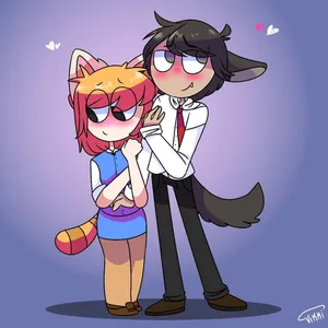 Cute Aggretsuko Digital Artwork Wallpaper