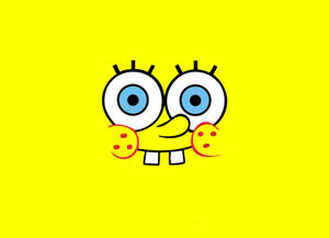 Cute And Funny Spongebob Face Wallpaper