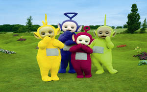 Cute And Shy Teletubbies Wallpaper