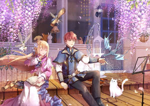 Cute Anime Couple Fantasy Wallpaper