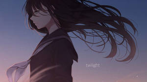 Cute Anime Pfp Aesthetic Sad Girl Wallpaper