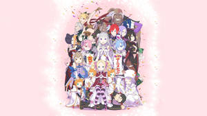 Cute Anime Re Zero Characters Wallpaper