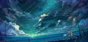 Cute Anime Scenery Meteor Wallpaper
