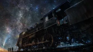 Cute Anime Scenery Train Wallpaper