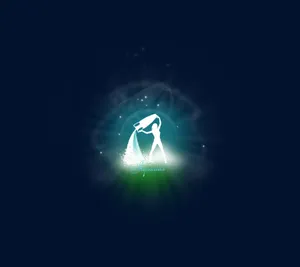 Cute Aquarius Glowing Woman Wallpaper