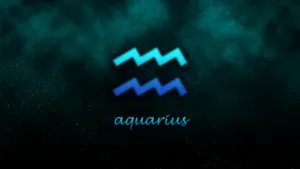Cute Aquarius Polar Lights Wallpaper