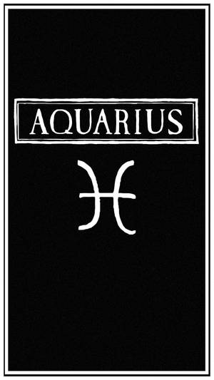 Cute Aquarius Symbol Wallpaper