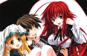 Cute Asia Issei Rias High School Dxd Wallpaper