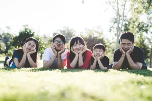 Cute Asian Family Wallpaper