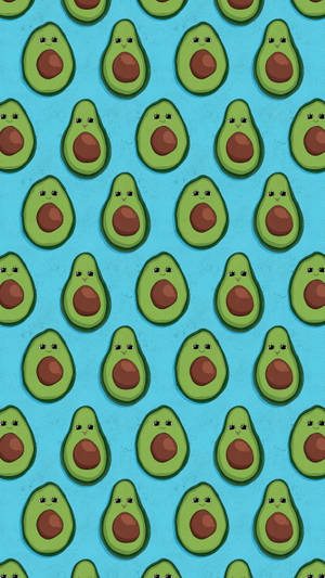 Cute Avocado Cute Eyes Wallpaper