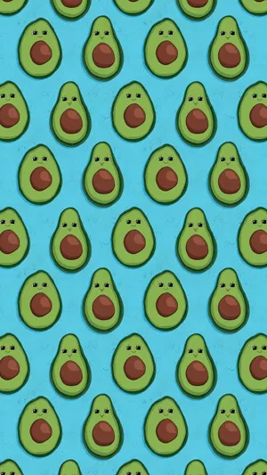 Cute Avocado Cute Eyes Wallpaper