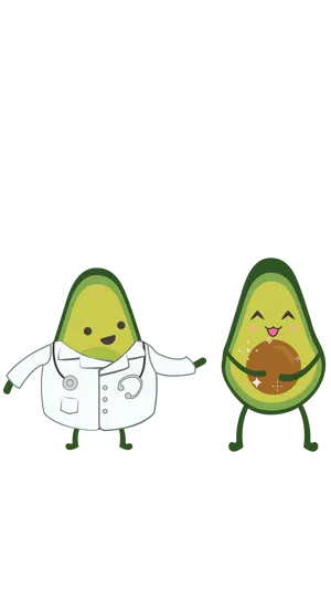 Cute Avocado Doctor Wallpaper
