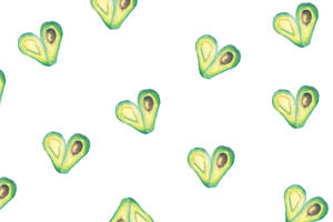 Cute Avocado Heart Shapes Wallpaper