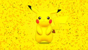 Cute Baby Pikachu Yellow Aesthetic Wallpaper