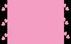Cute Background Pink Hearts Wallpaper