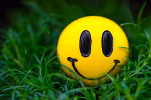 Cute Ball With Happy Smile Face Wallpaper
