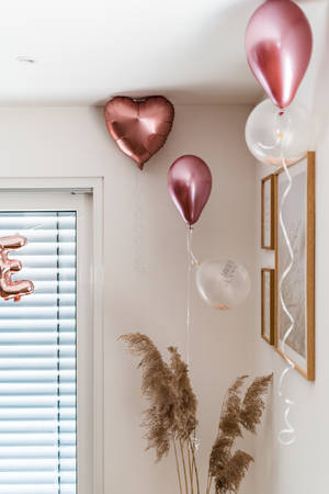 Cute Balloons At Bachelorette Party Wallpaper