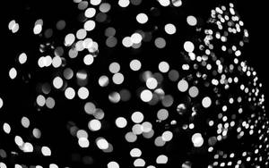 Cute Black And White Aesthetic Blurred Lights Wallpaper