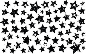 Cute Black And White Aesthetic Star Collage Wallpaper
