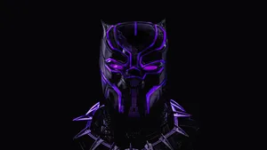 Cute Black Panther Lights Wallpaper