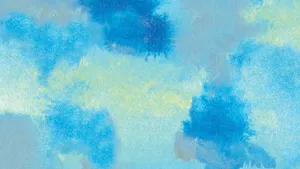 Cute Blue Aesthetic Splattered Paint Wallpaper