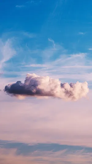 Cute Blue Phone Sky Wallpaper