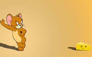 Cute Cartoon Animal And Cheese Wallpaper
