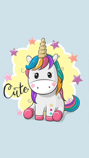 Cute Cartoon Unicorn Wallpaper Wallpaper