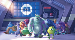 Cute Characters Of Monsters Inc Wallpaper