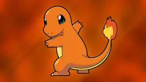 Cute Charmander Admiring His Home Wallpaper