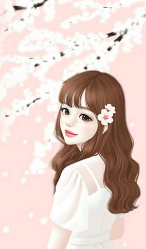 Cute Cherry Blossom Profile Picture Wallpaper