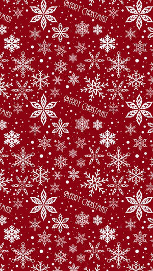 Cute Christmas Iphone Red And White Wallpaper