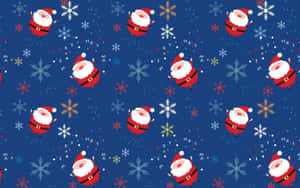 Cute Christmas Laptop Santa Wallpaper