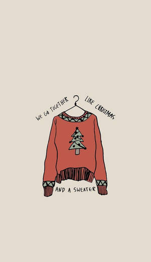 Cute Christmas Sweater Wallpaper