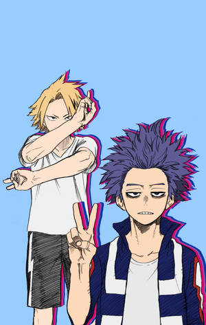 Cute Denki And Hitoshi Wallpaper