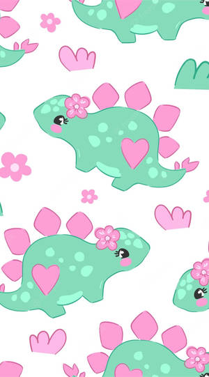 Cute Dinosaur Iphone Girly Stegosaurus Wallpaper