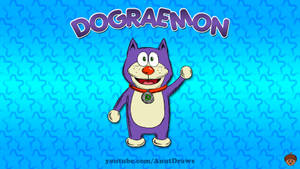 Cute Doraemon As Dograemon Wallpaper