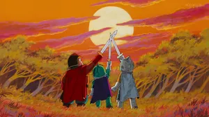 Cute Doraemon Characters As Knights Wallpaper