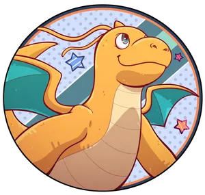 Cute Dragonite Fanart Wallpaper