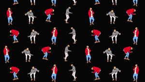 Cute Drake Dance Moves Art Wallpaper