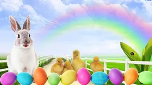 Cute Easter Animals Wallpaper