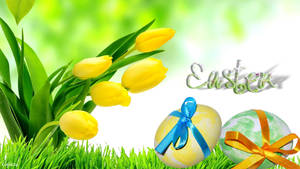 Cute Easter Greeting Wallpaper