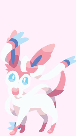 Cute Eeveelutions Pink Wallpaper