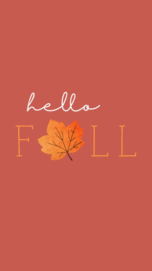 Cute Fall Phone Font Style Wallpaper