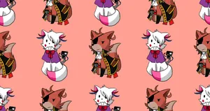 Cute Foxy, Snuggled Up In The Morning Sun Wallpaper