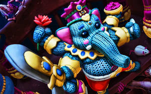 Cute Ganesha Knitted Version Wallpaper