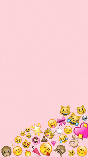 Cute Girly Emojis Wallpaper