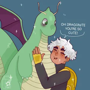 Cute Green Dragonite Fanart Wallpaper