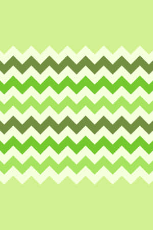 Cute Green Zigzag Pattern Wallpaper